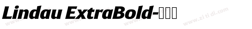 Lindau ExtraBold字体转换